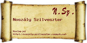 Noszály Szilveszter névjegykártya